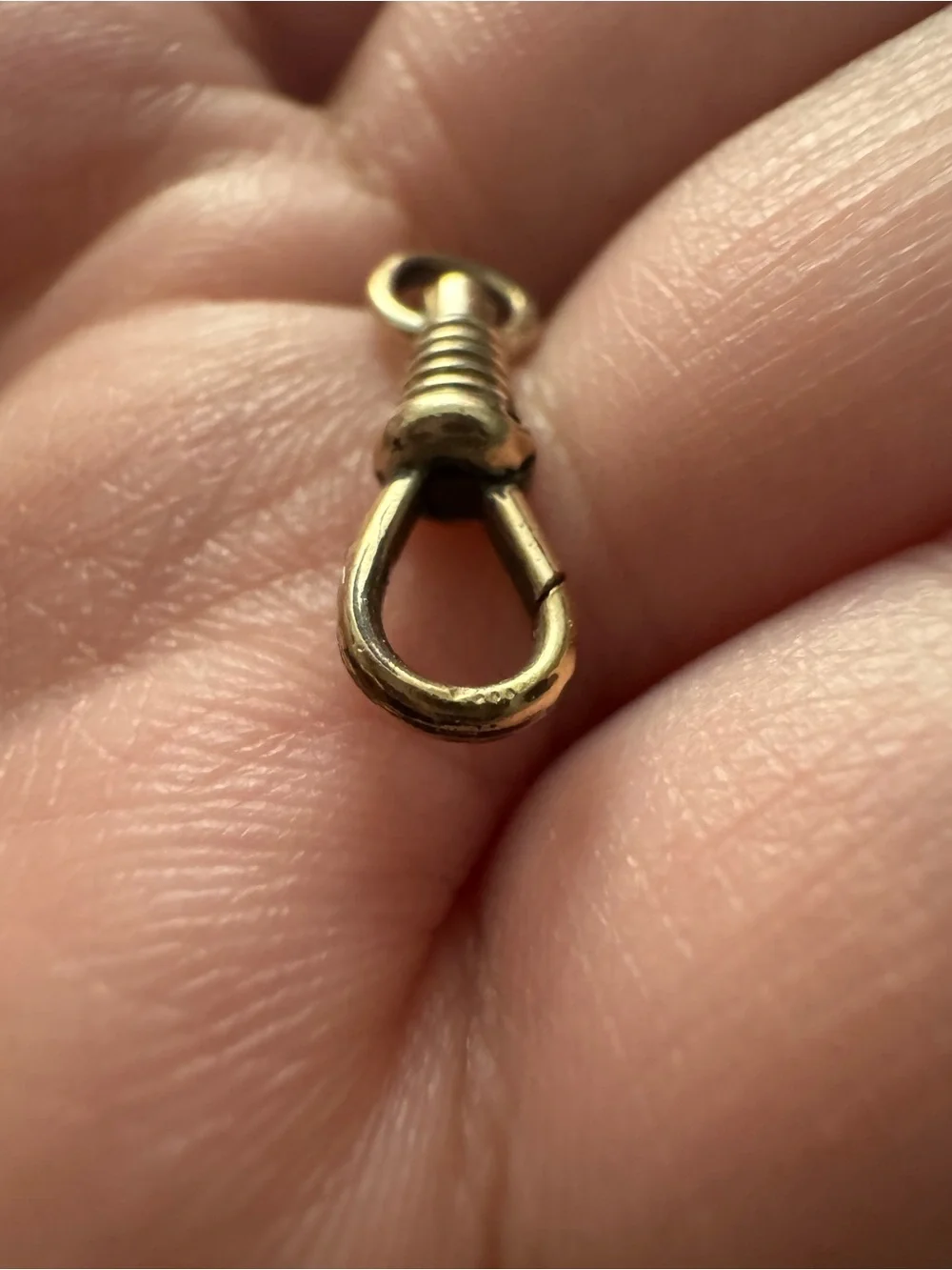 Gold Small Dog Clip Clasp Charm Holder